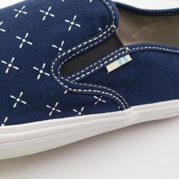Toms Baja Mens Size 9 Navy Bandana Blue Slip On Casual Loafer Shoes main image 6